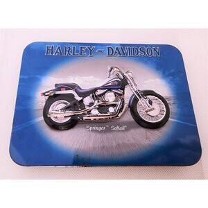 TIN-HARLEY DAVIDSON-SPRINGER SOFTTAIL-Motorcycle-3-D Motorcycle On Front